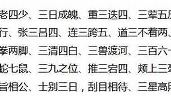 三字成语大全6000个_三字成语大全6000个不重复